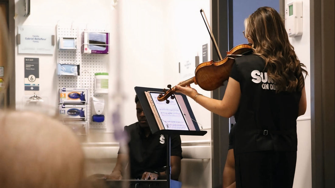 Une matinée de musique et de joie à l’Hôpital de Montréal pour enfants
